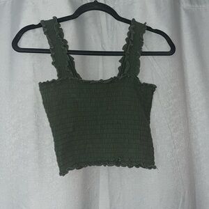 Hollister Cropped Ribbed Tank